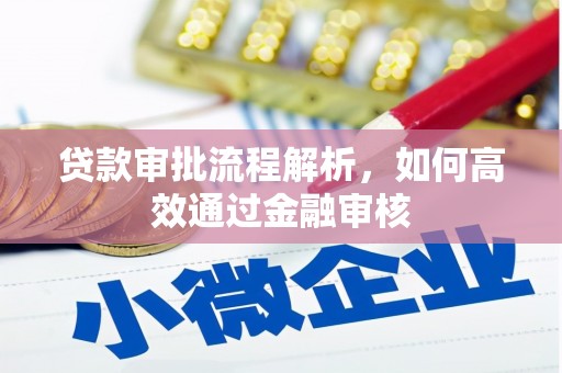 工业园区贷款审批流程解析，如何高效通过金融审核