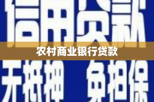 工业园区农村商业银行贷款