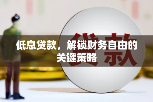 工业园区低息贷款，解锁财务自由的关键策略