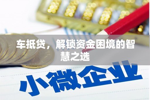 工业园区车抵贷，解锁资金困境的智慧之选